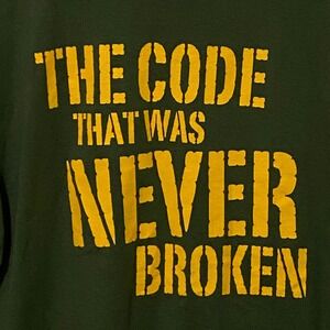 Navajo Code Talker Day 2015 T-Shirt Mens XL Green WWII History Marines Military